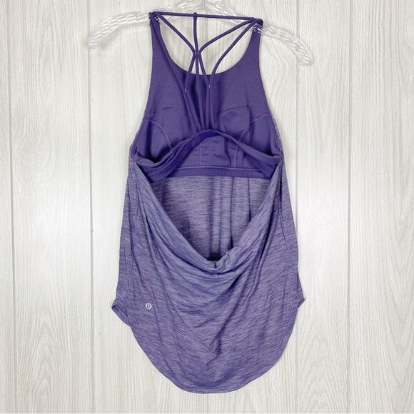 Lululemon | Raise The Barre Tank Heathered Viola Size 6 - Picture 2 of 10